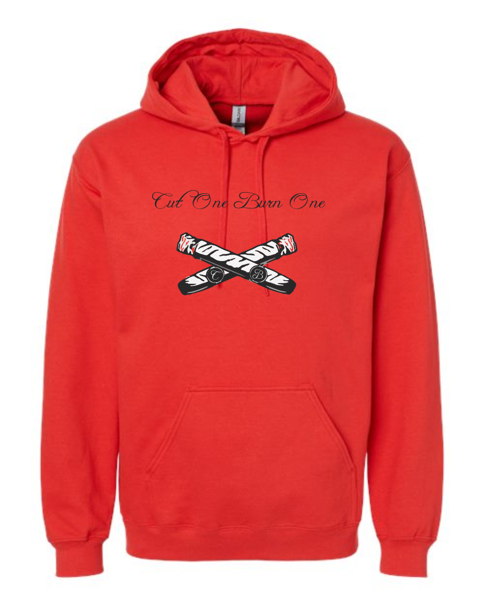 Unisex hoodie, Sticks. Red