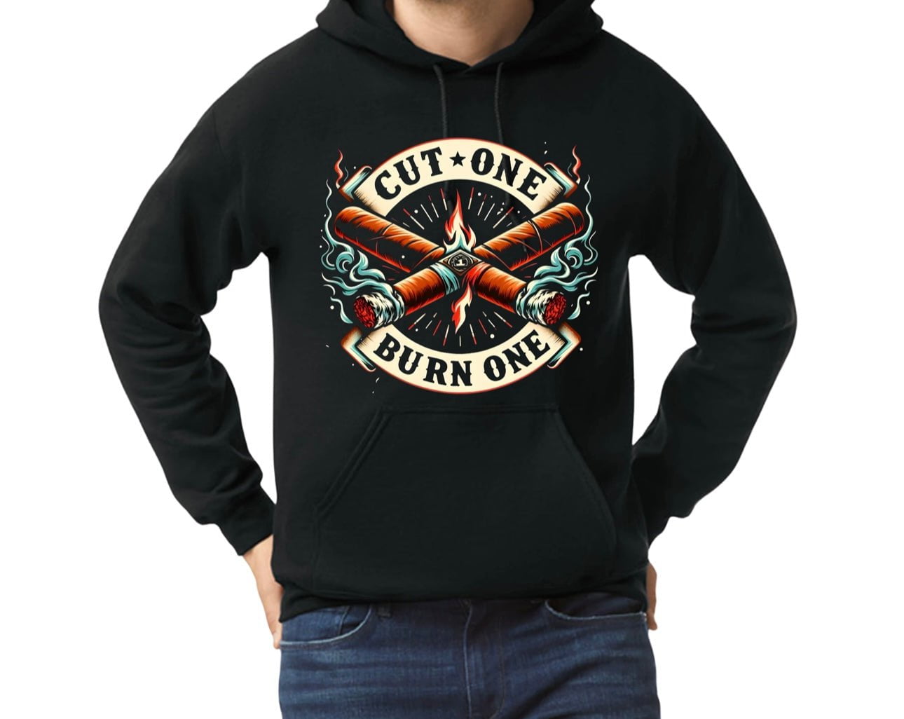 Unisex Hoodie,X-Fire black