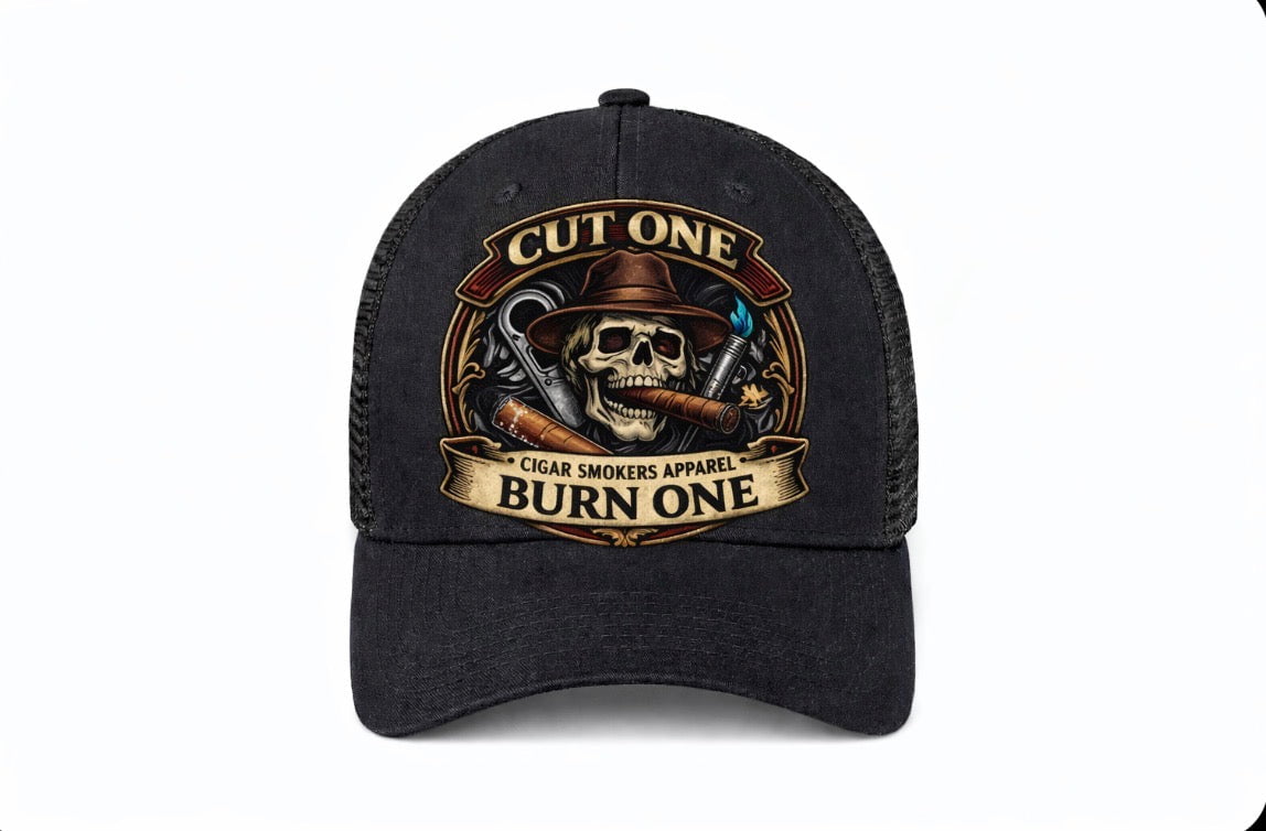 Smoking Skull Trucker’s hat