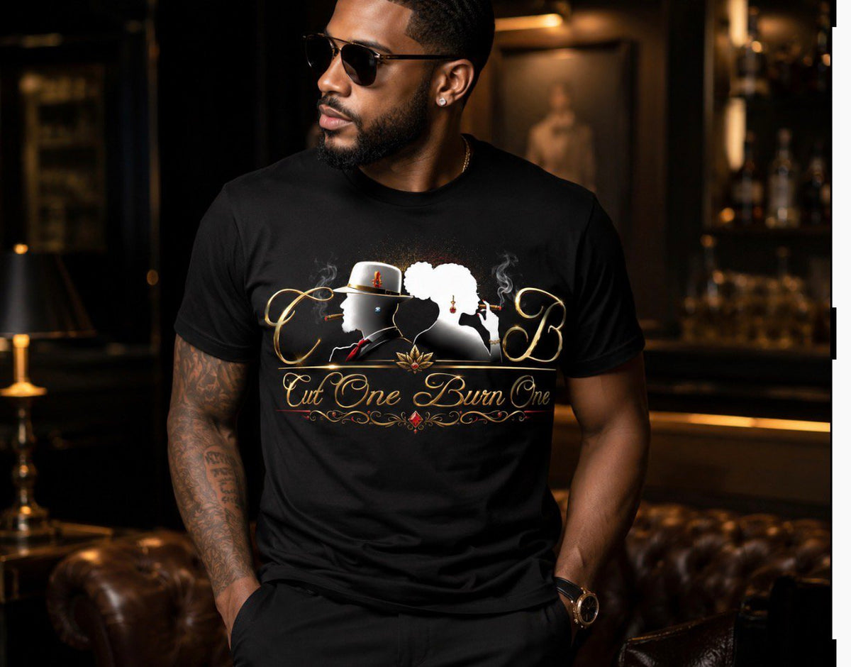 Cut One Burn One® Signature Cigar Lifestyle T-Shirt
