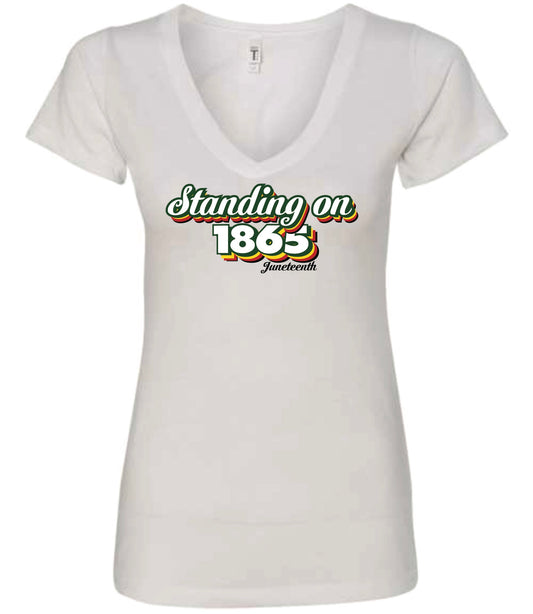 Standing on 1865 Women V-Neck