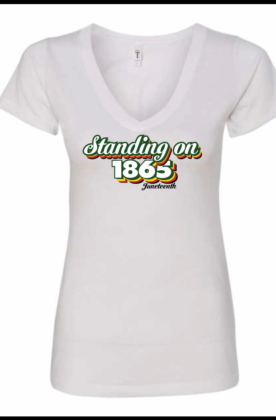 Standing on 1865 Women V-Neck