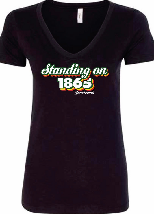 Standing on 1865 Women V-Neck