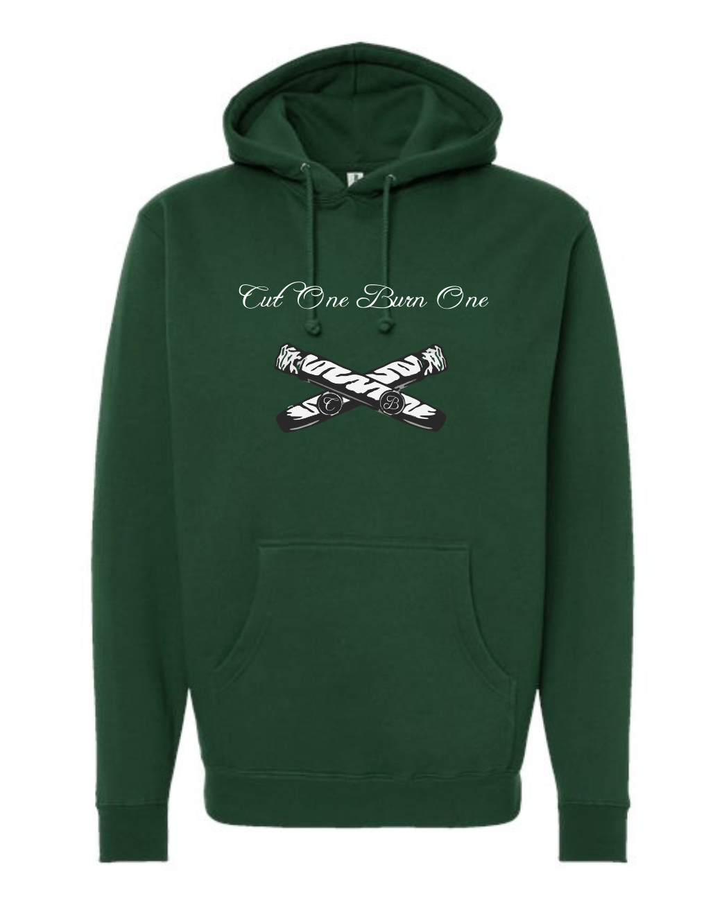 Unisex Sticks,Hoodie Forest green