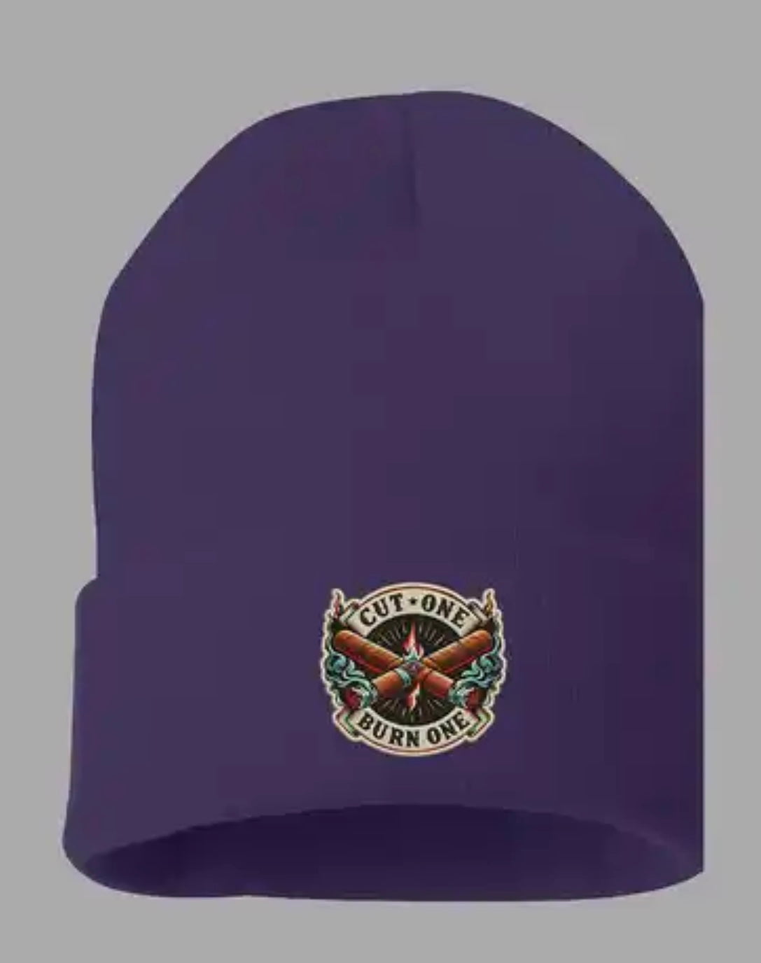 Purple beanie