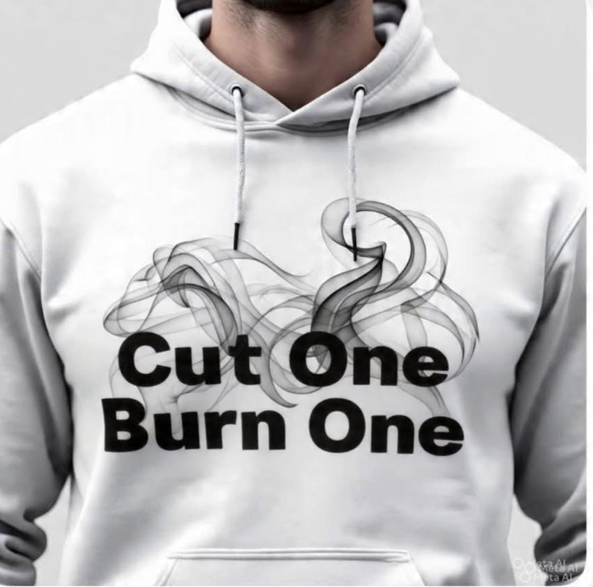 Cut One Burn One cloud of smoke, Ash Grey